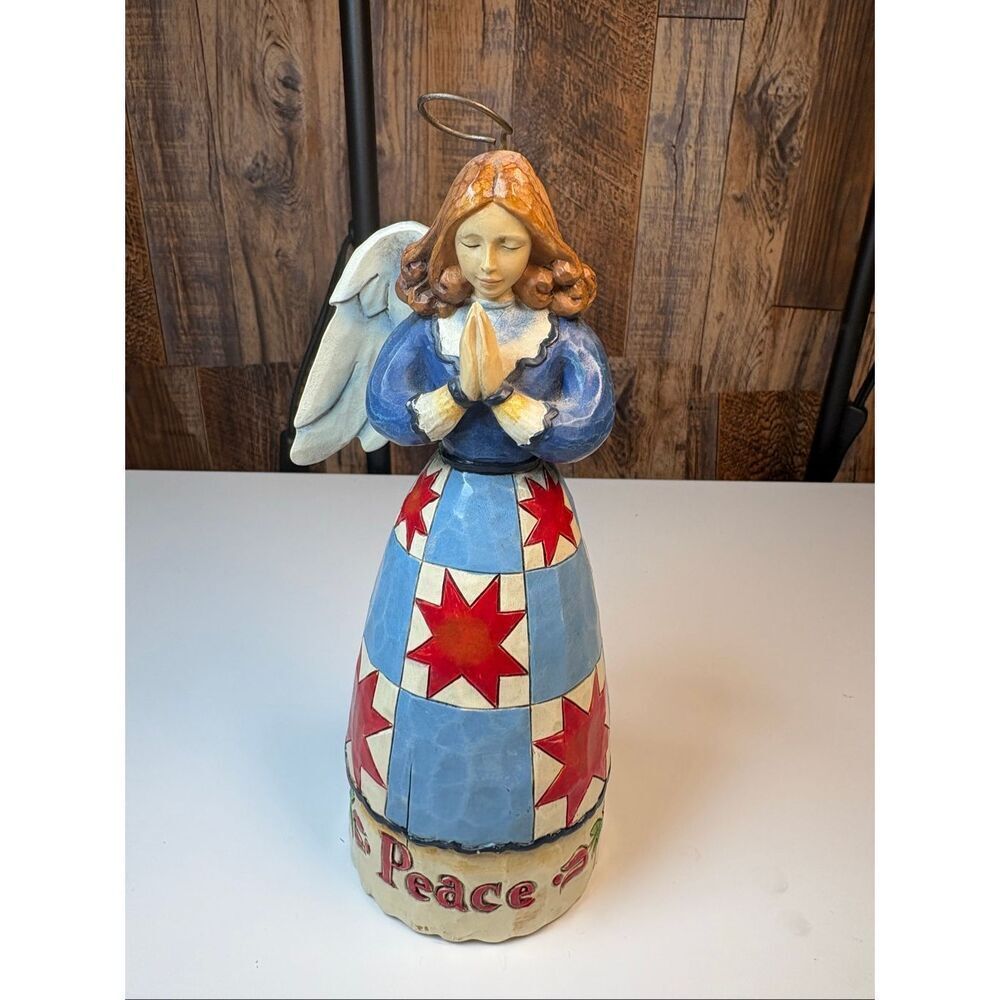Jim Shore Heartwood Creek Quiet Peace Angel Figurine 2008